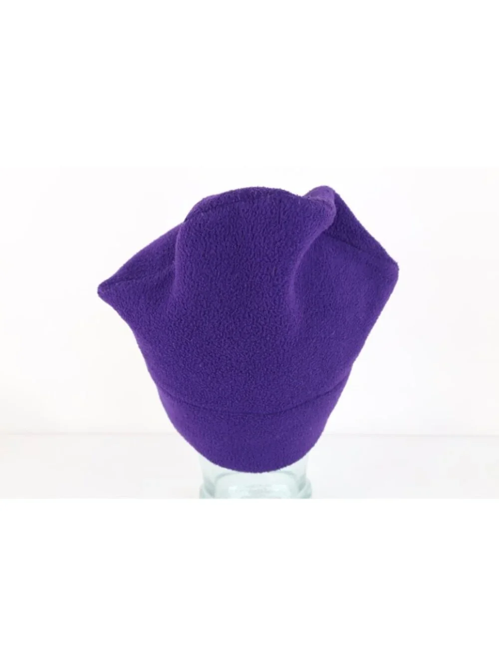 Vintage 90s REI Blank Fleece Winter Beanie Hat Cap Purple Size M/L Ski Snowboard